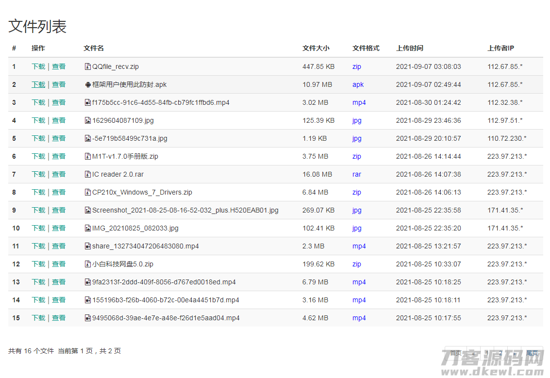 小白共享网盘系统源码V5.0